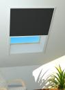 Sonnenschutz-Dachfenster-Plissee 110x160 cm - Rahmenfarbe weiß